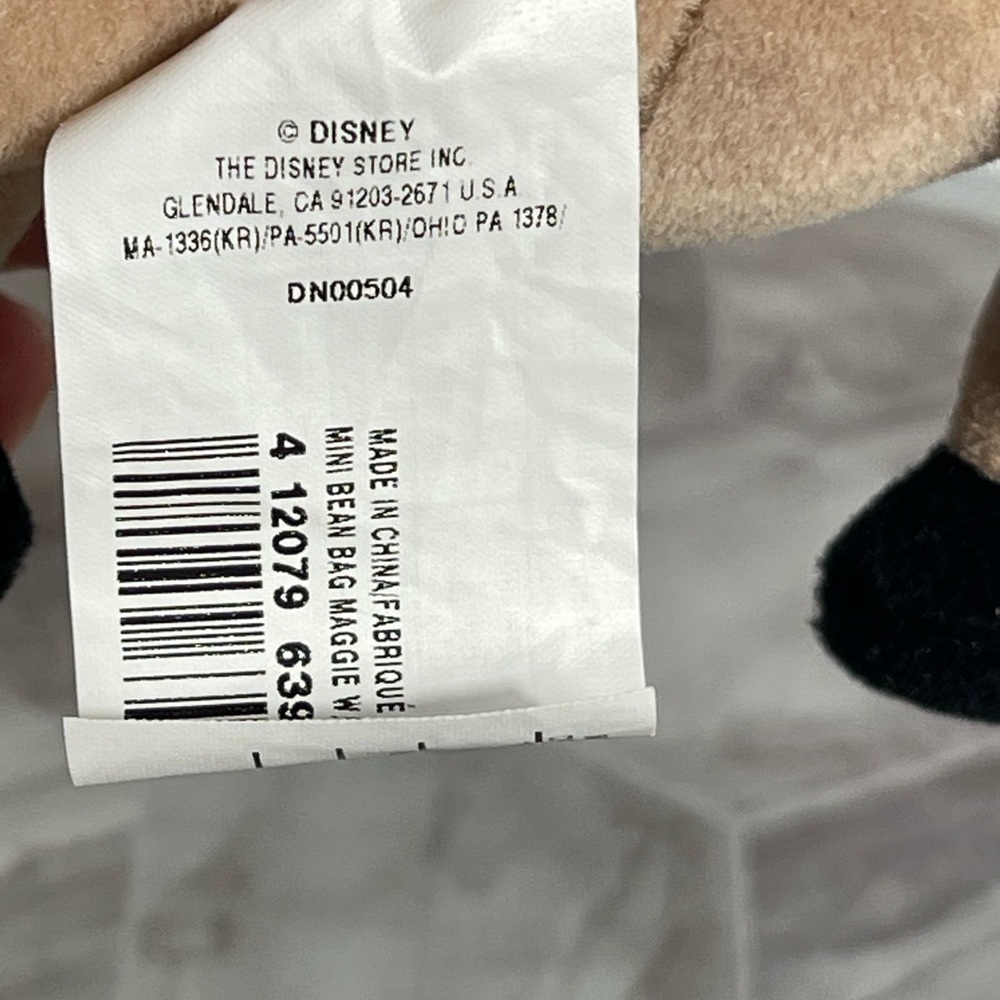 Disney Home on the Range Maggie Cow Plush 10” Tag Bean Bag No Sound Signed - Picture 6 of 9